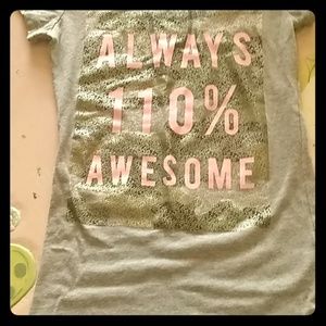 A very cute t-shirt size 10/12 for kid girls